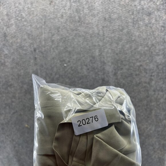 Jhane Barnes Shirt Men Large Khaki Casual Tan Beige Button Down Preppy Silk - Picture 12 of 12